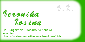 veronika kosina business card